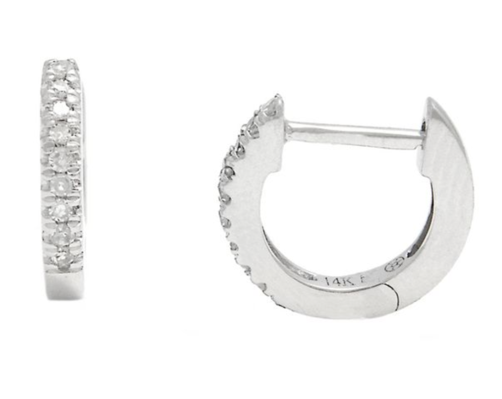 Petite Diamond Huggie - Single