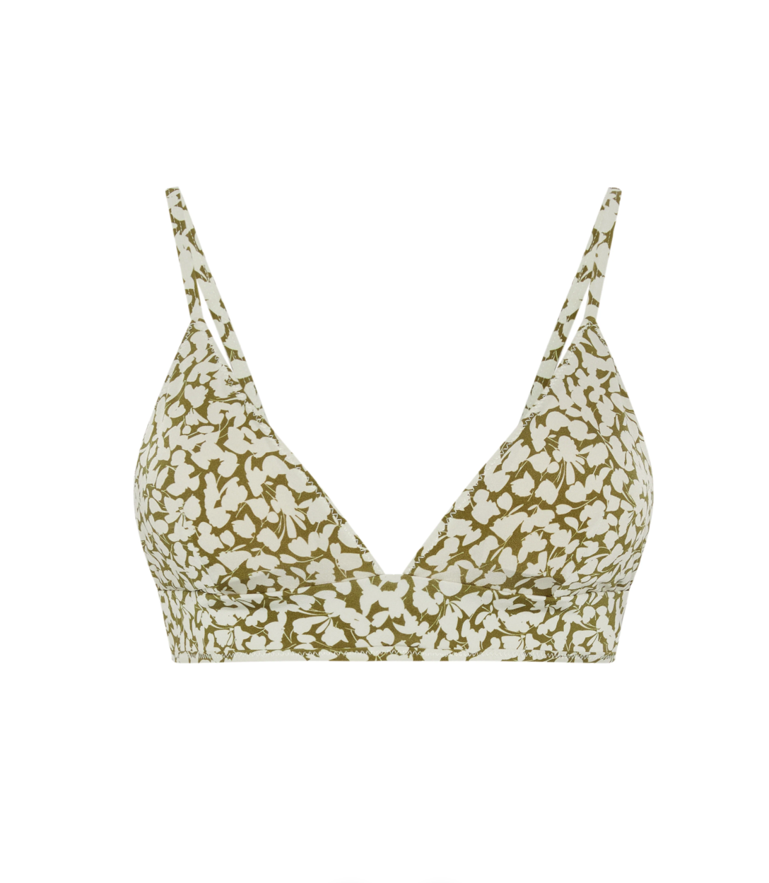 Sabine Bikini Top - Ditsy Green