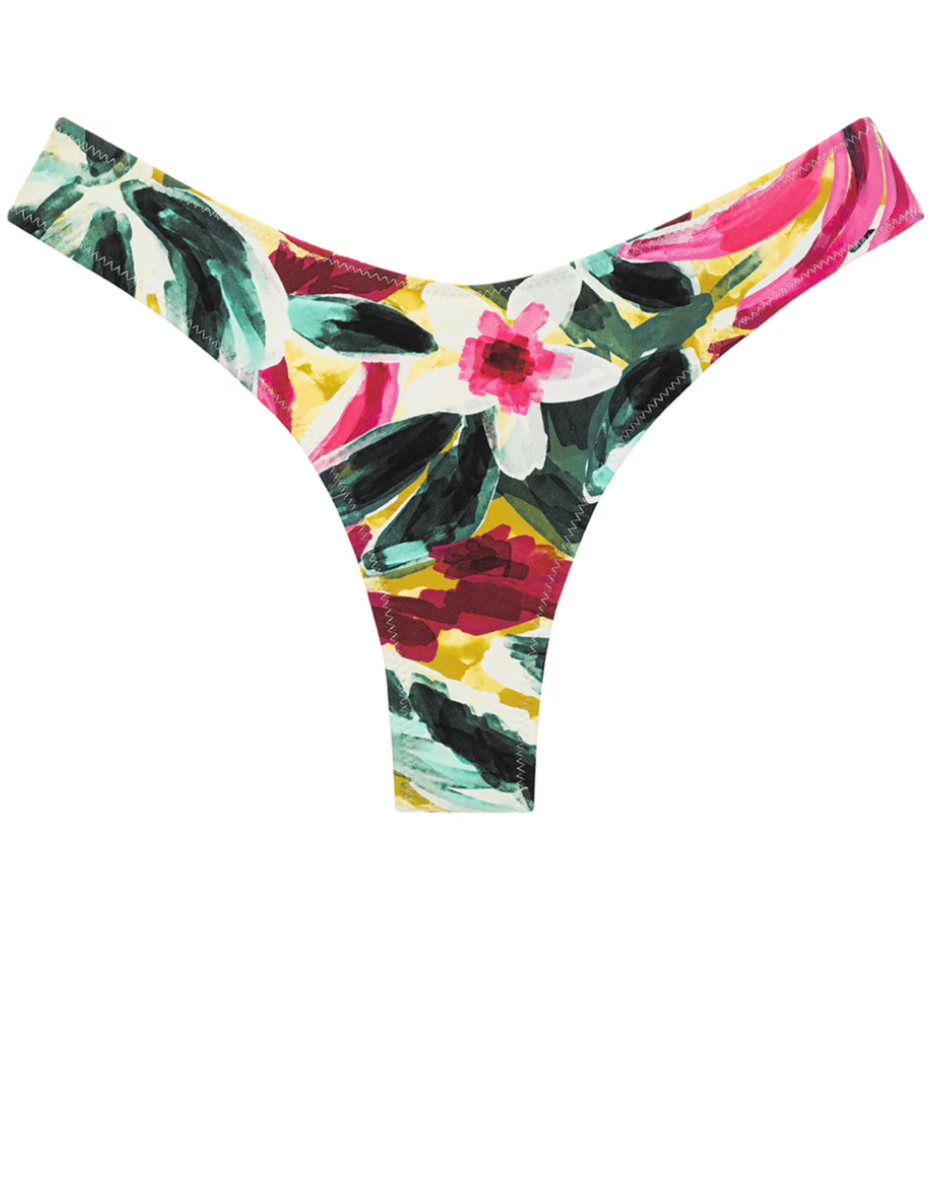 Isla Floral Added Coverage Lulu (Zig-Zag Stitch) Bikini Bottom