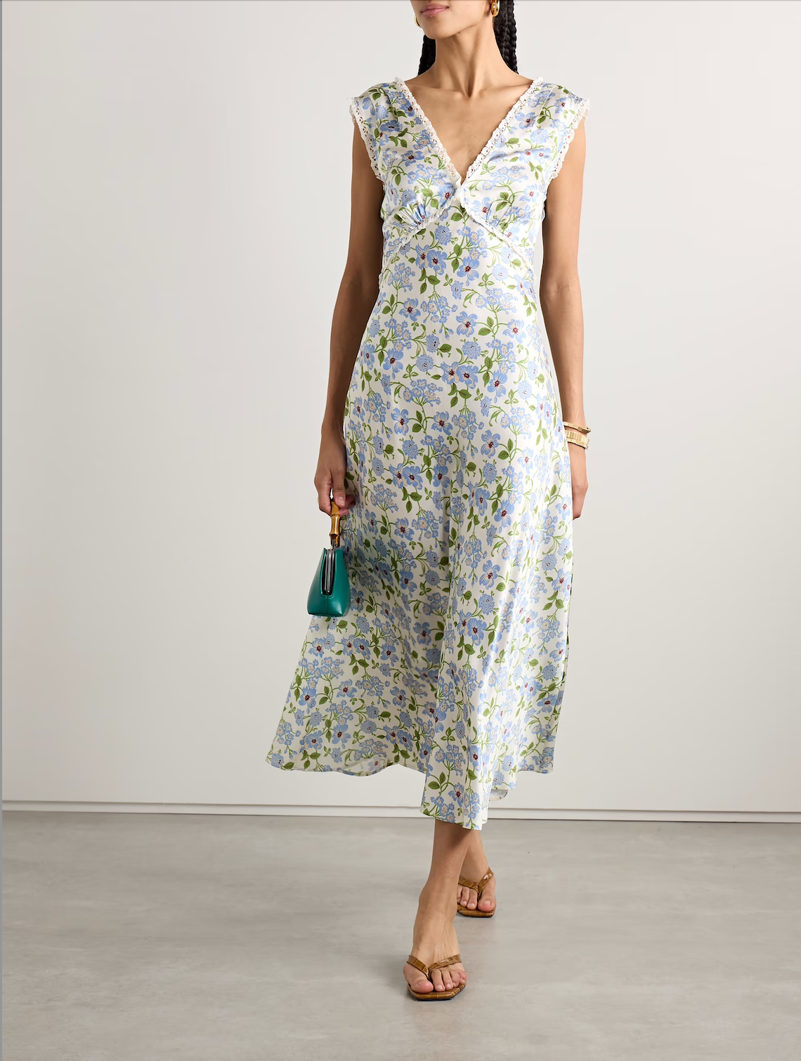 Tahlia Dress - Ivory Strawberry Moon Floral