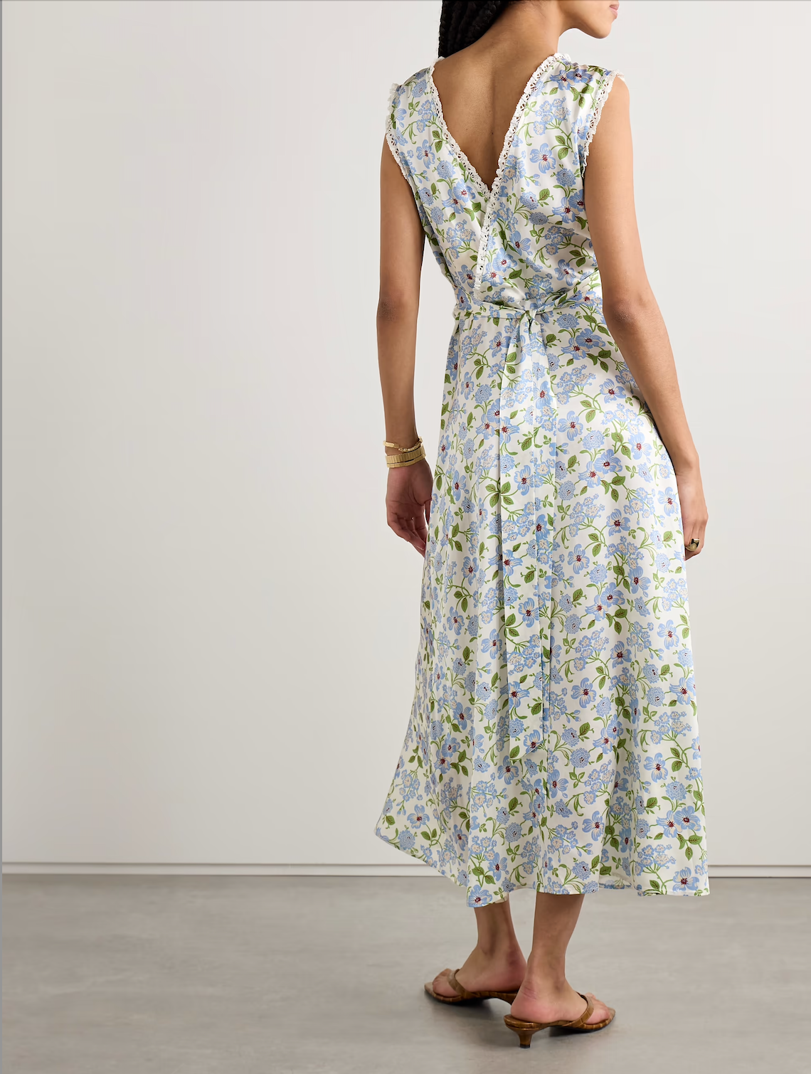 Tahlia Dress - Ivory Strawberry Moon Floral