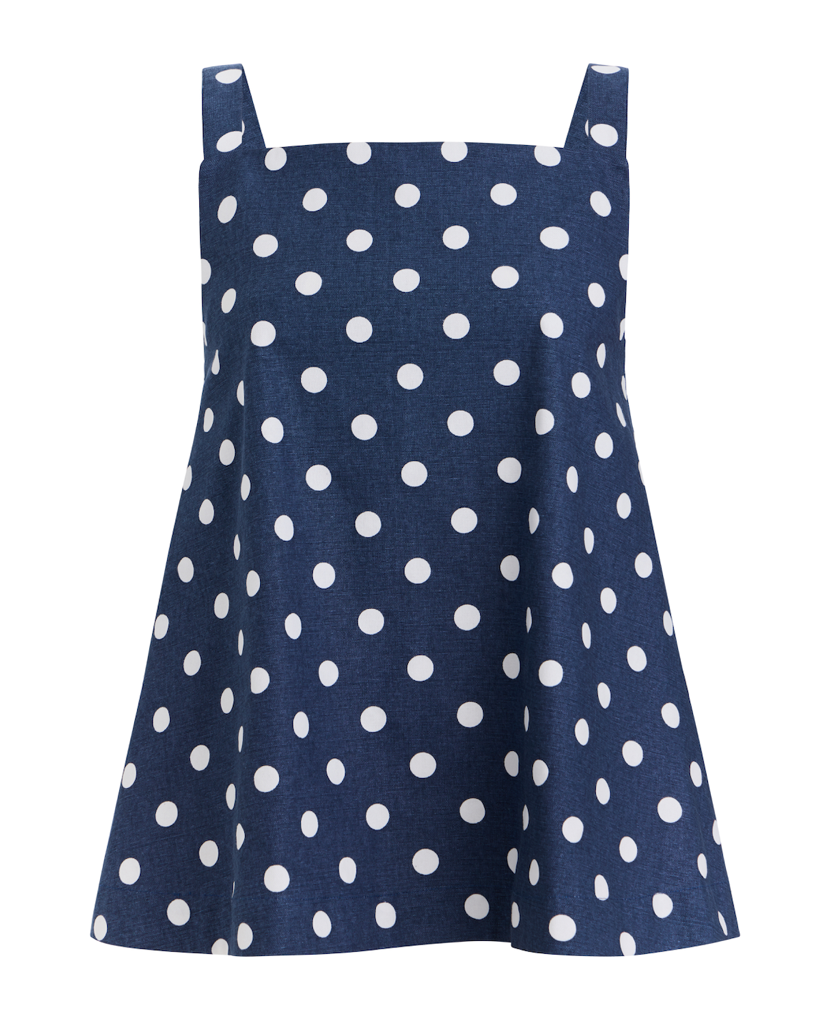 A-Line Top - Navy Dot