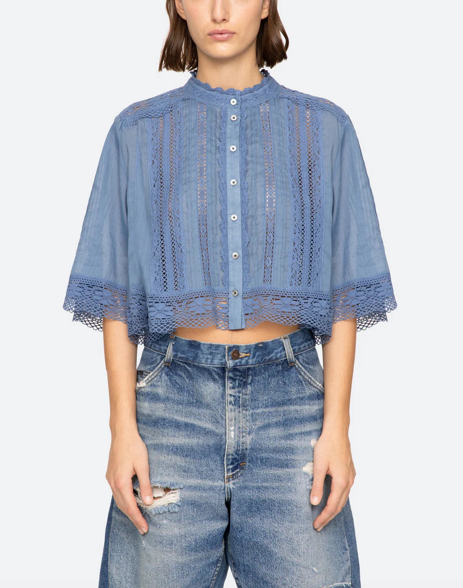 Pippa S/S Top - Blue