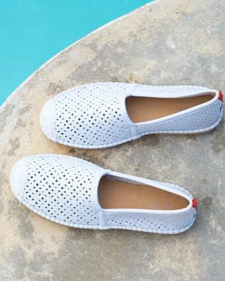 White Eyelet Women's Beachcomber Espadrilles