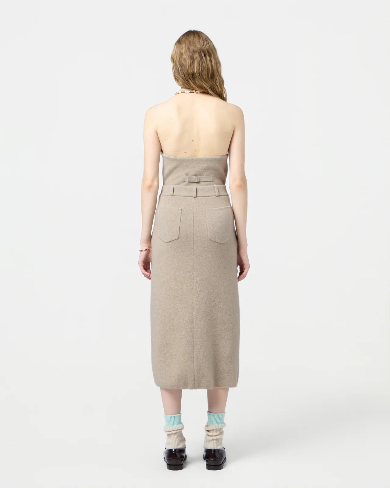Tailored Skirt - Taupe