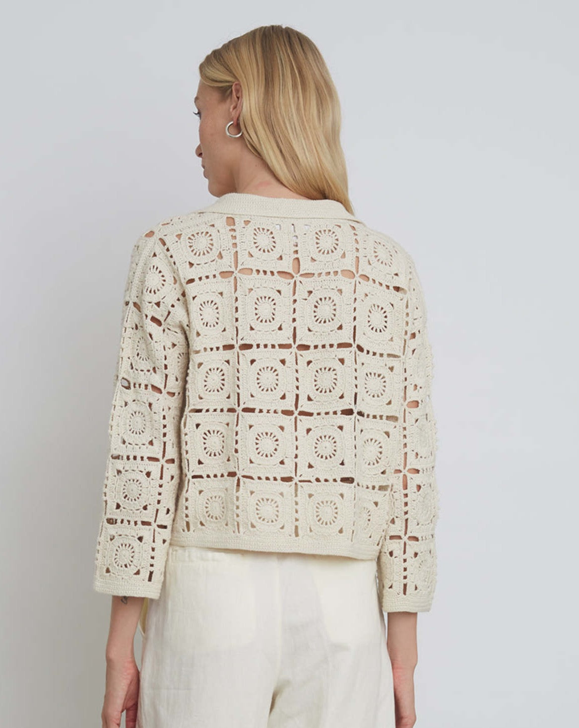 Tasha Crop Jacket - Ivory