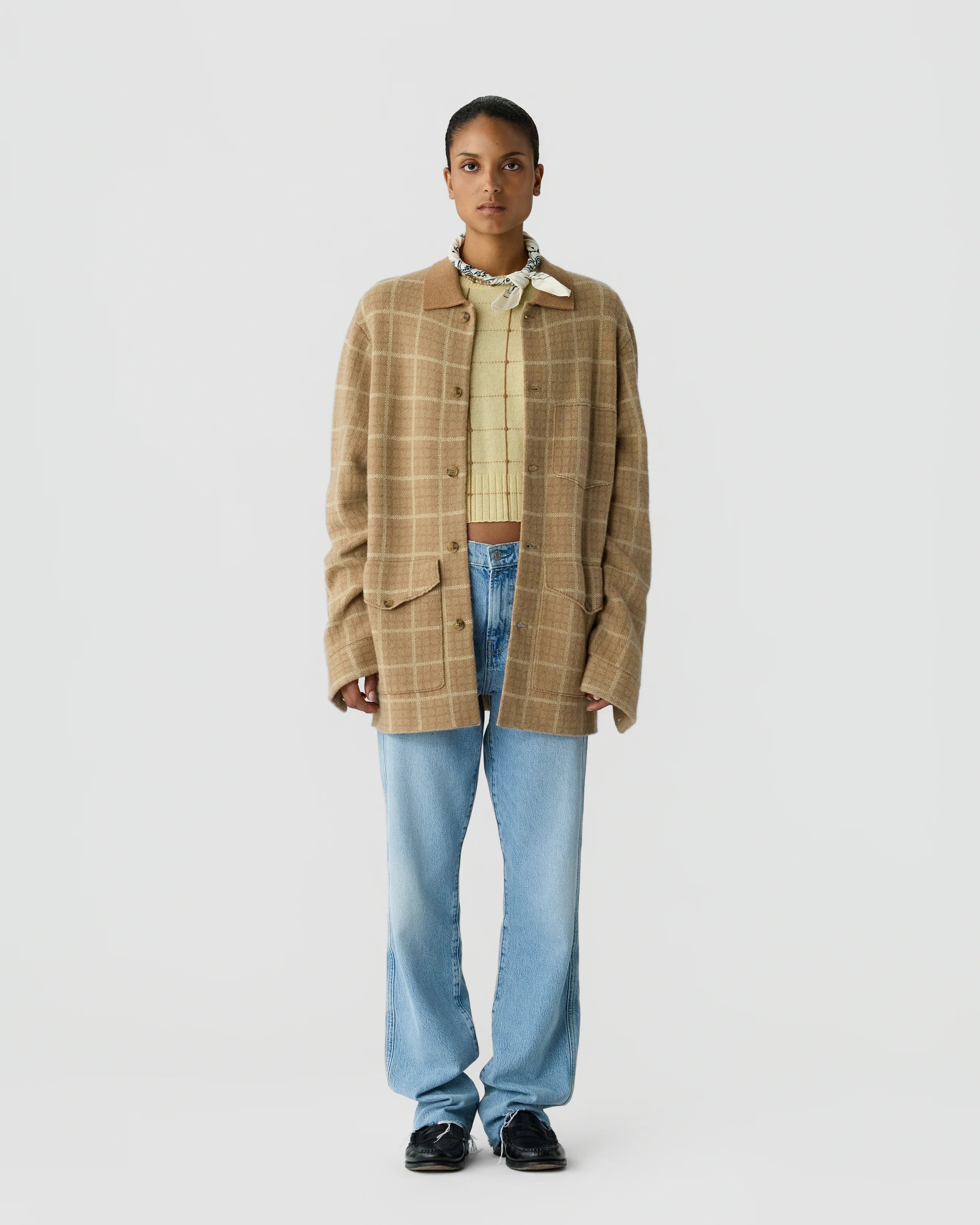 Tartan Industry Jacket - Camel Combo