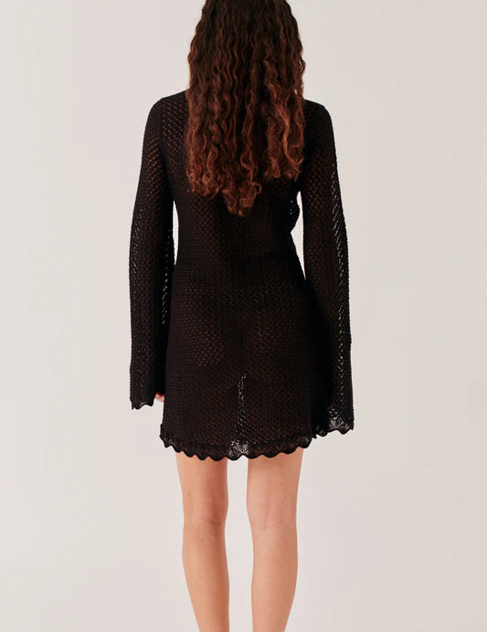 Tanzania Short Dress - Black