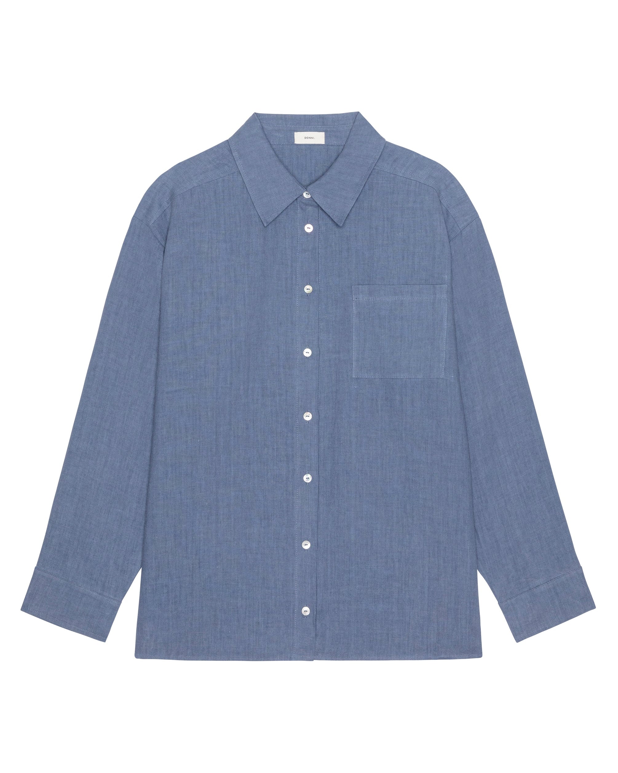 The Linen Relaxed Shirt - Lapis