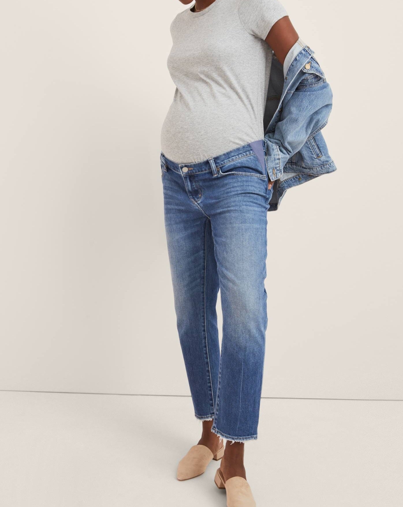 The Boyfriend Maternity Jean - Indigo