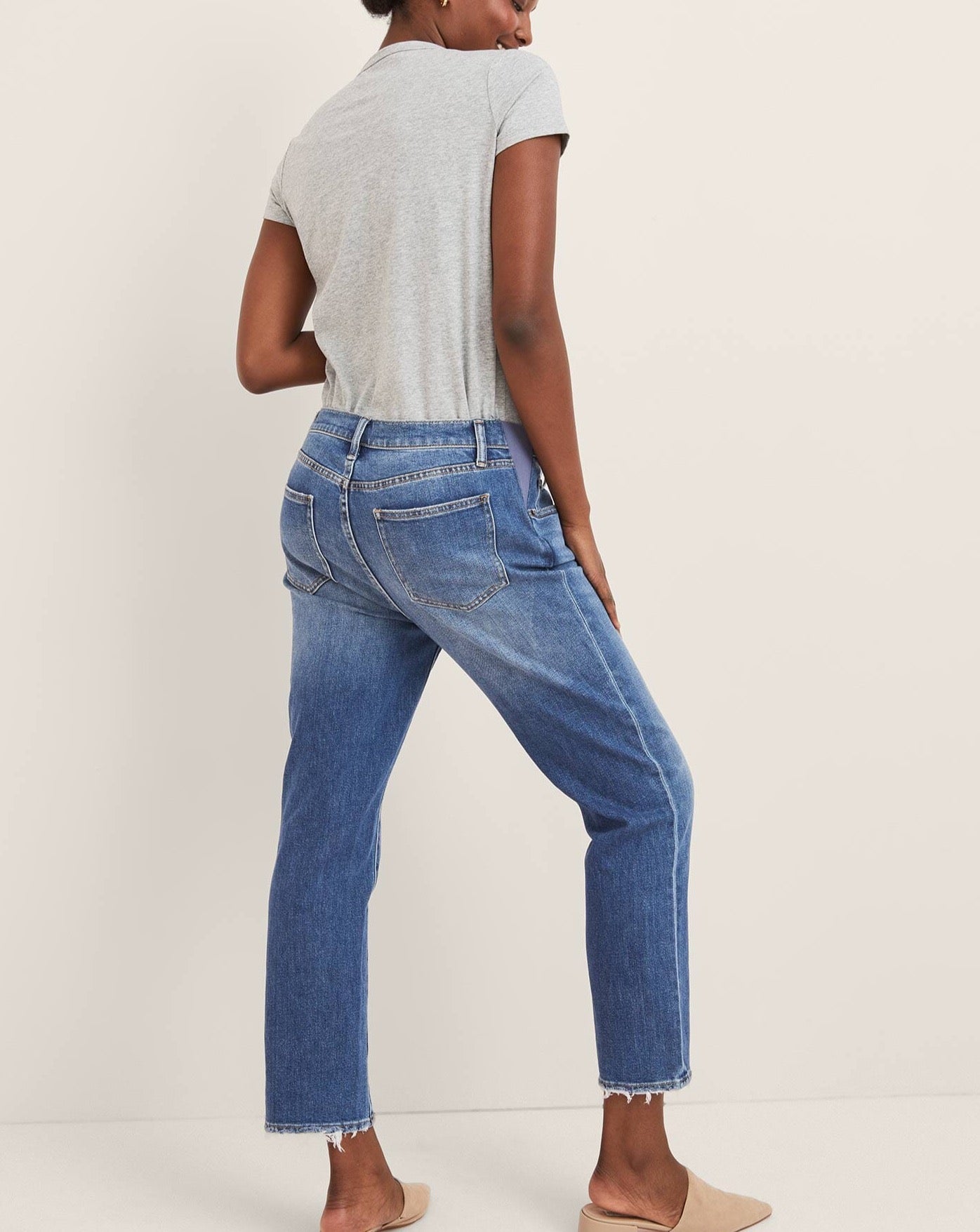 The Boyfriend Maternity Jean - Indigo