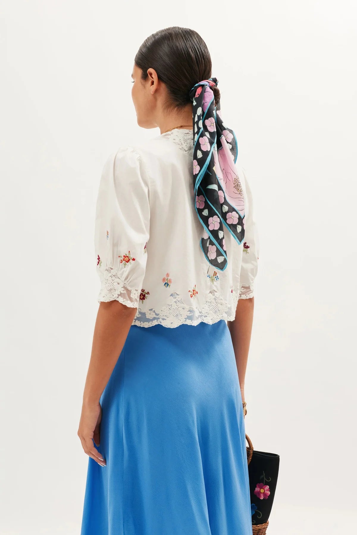 Ursula Top - Bud Embroidery Ivory