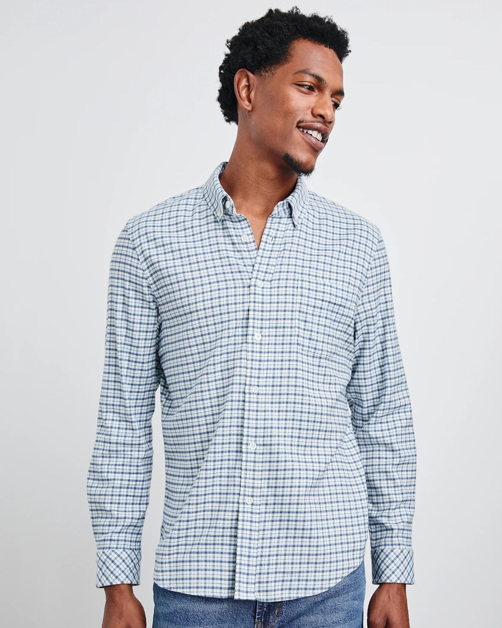 Vance Shirt - Stellar Navy Check