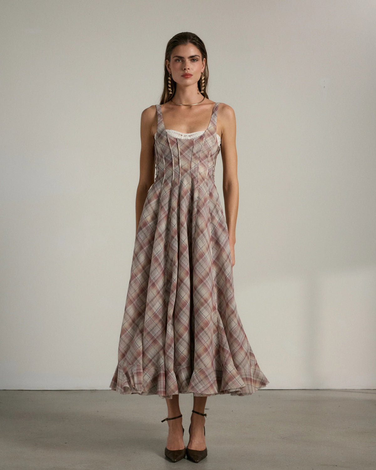 The Catalonia Dress - Plaid
