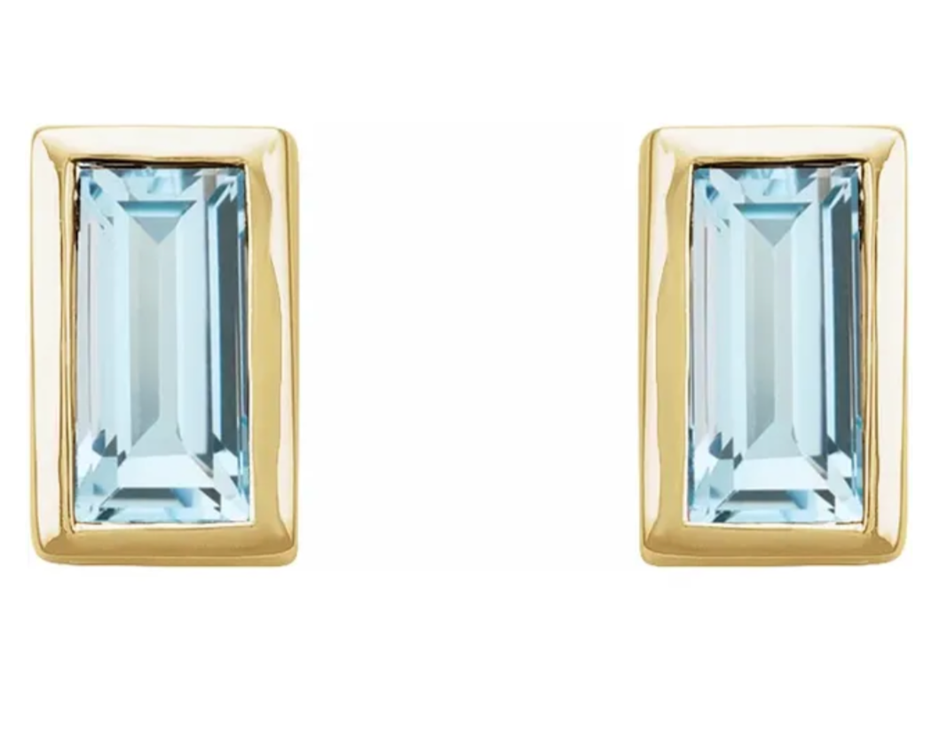 Vendredi Studs in Sky Blue Topaz - Single