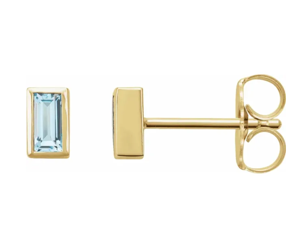 Vendredi Studs in Sky Blue Topaz - Single