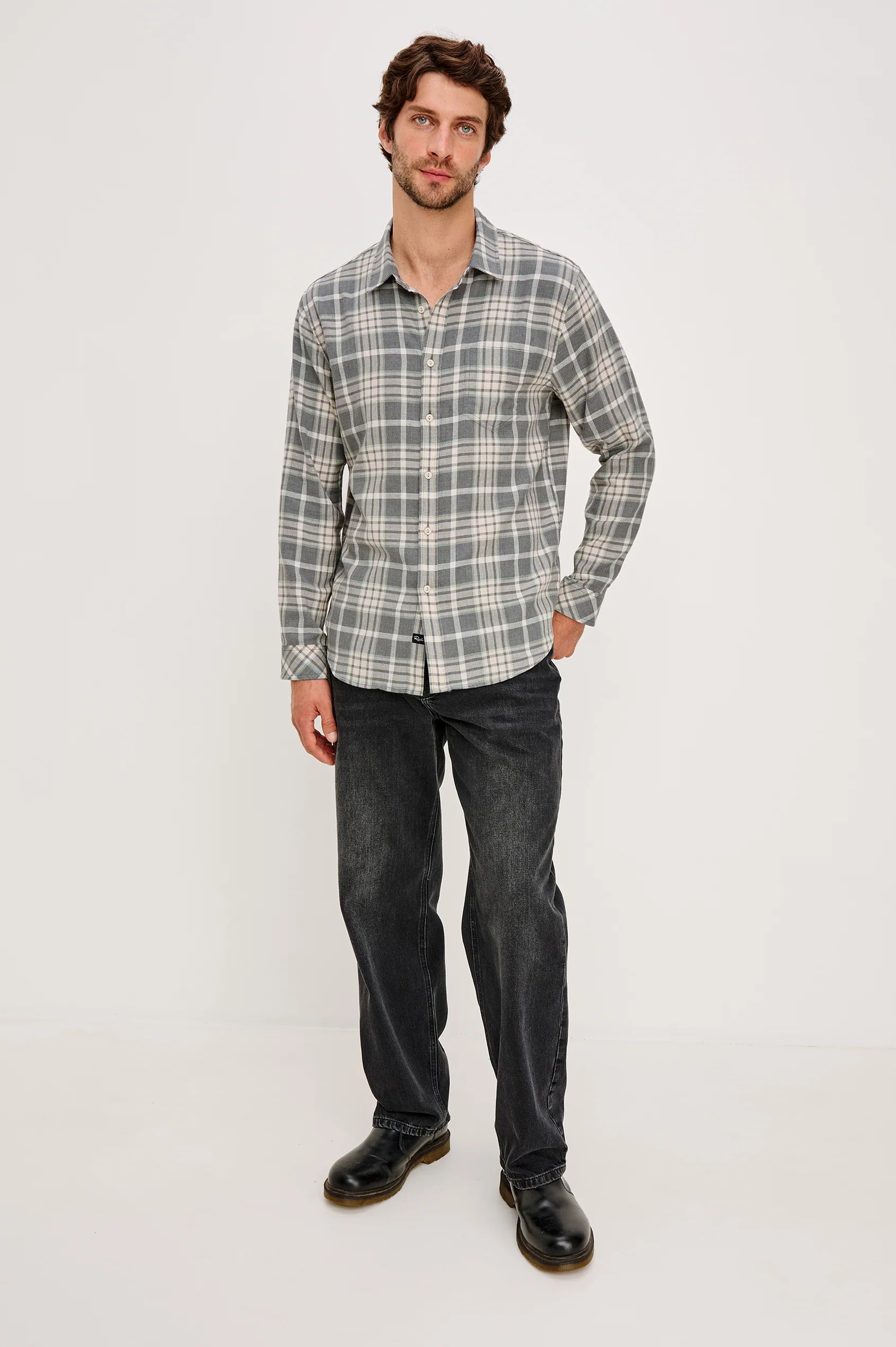 Wyatt Shirt - Camembert Charcoal