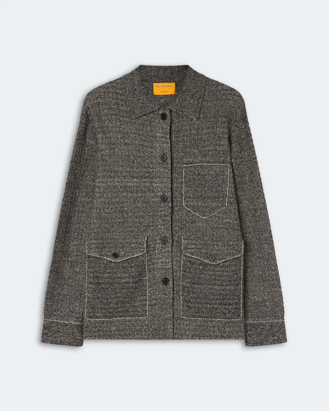 Waffle Jacket - Black/Sandstone