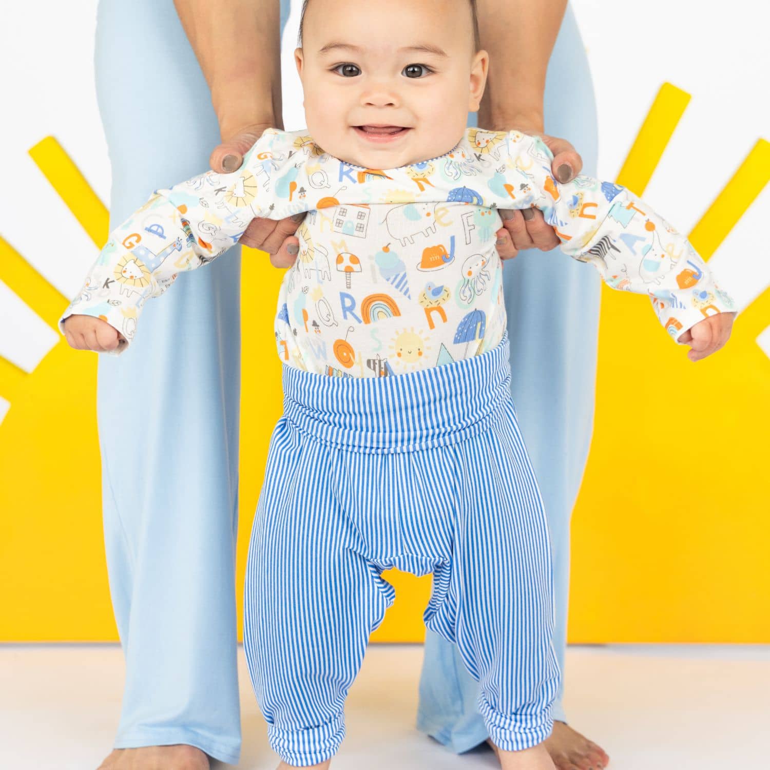 Alpha Pop Long Sleeve Bodysuit and Pant Set