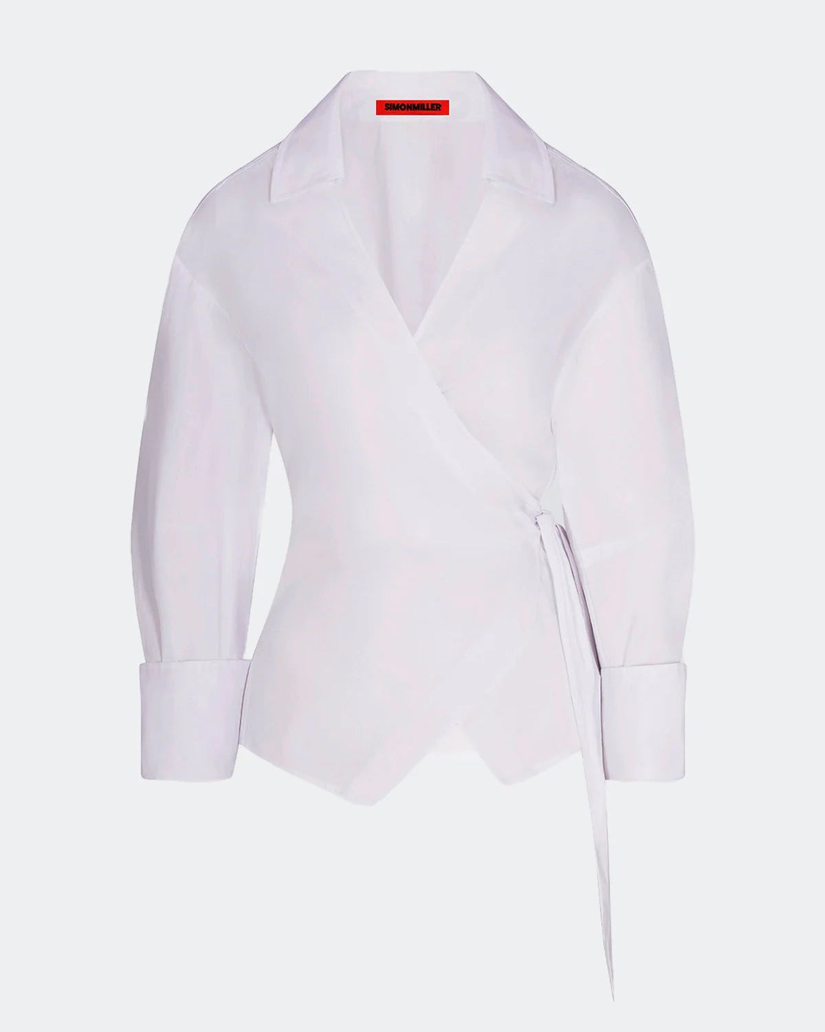 Anya Poplin Wrap Top - Macademia