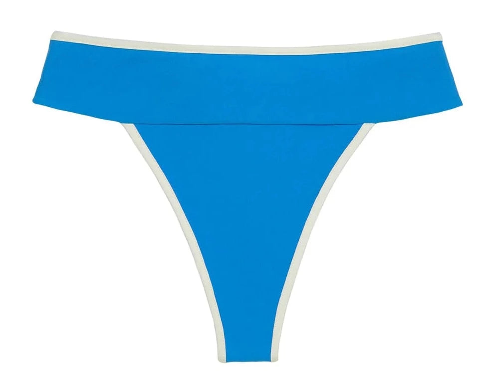 Asul Tori Tie Bandeau Bikini Top and Asul Cream Binded Tamarindo Bikini Bottom Set