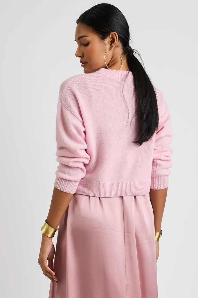 Madison Cashmere Sweater - Powder
