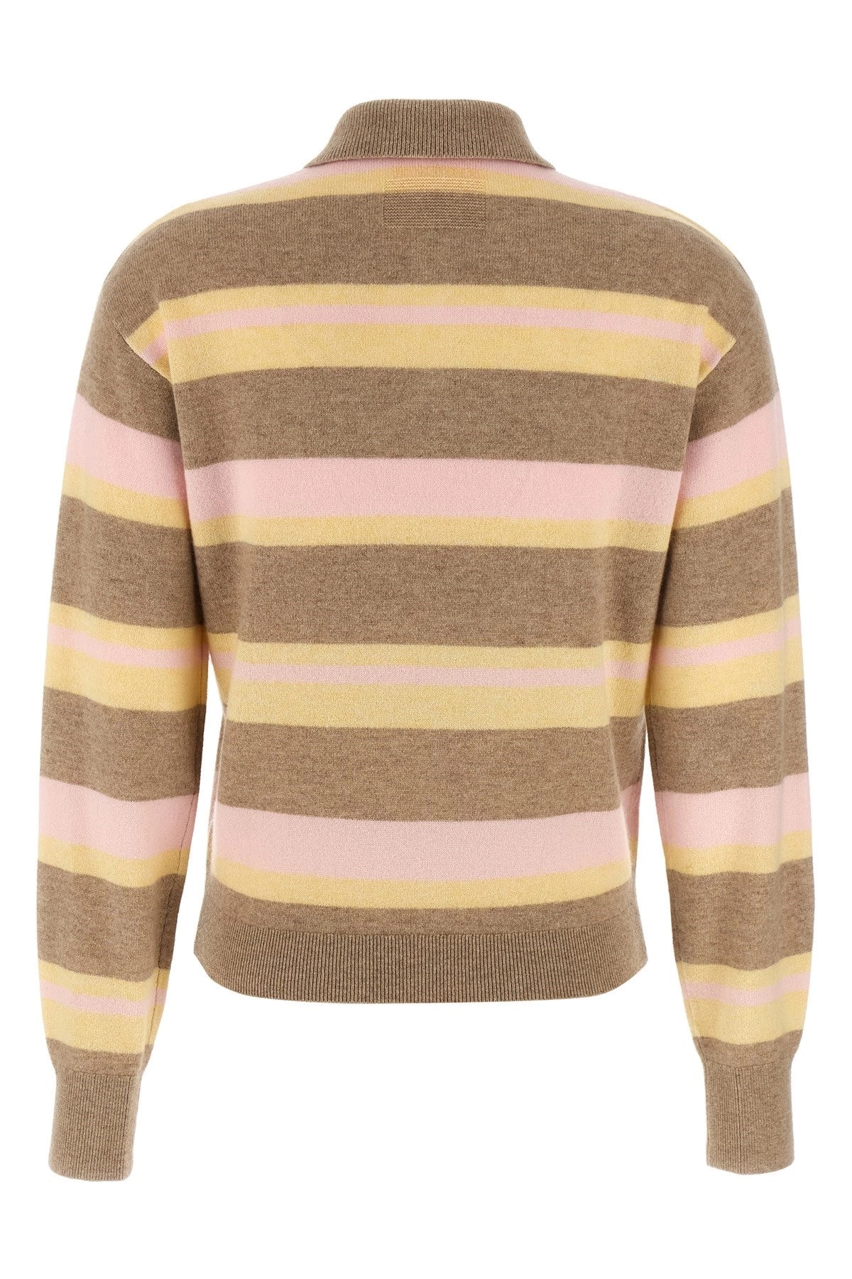 Collegiate Stripe Polo - Taupe Combo