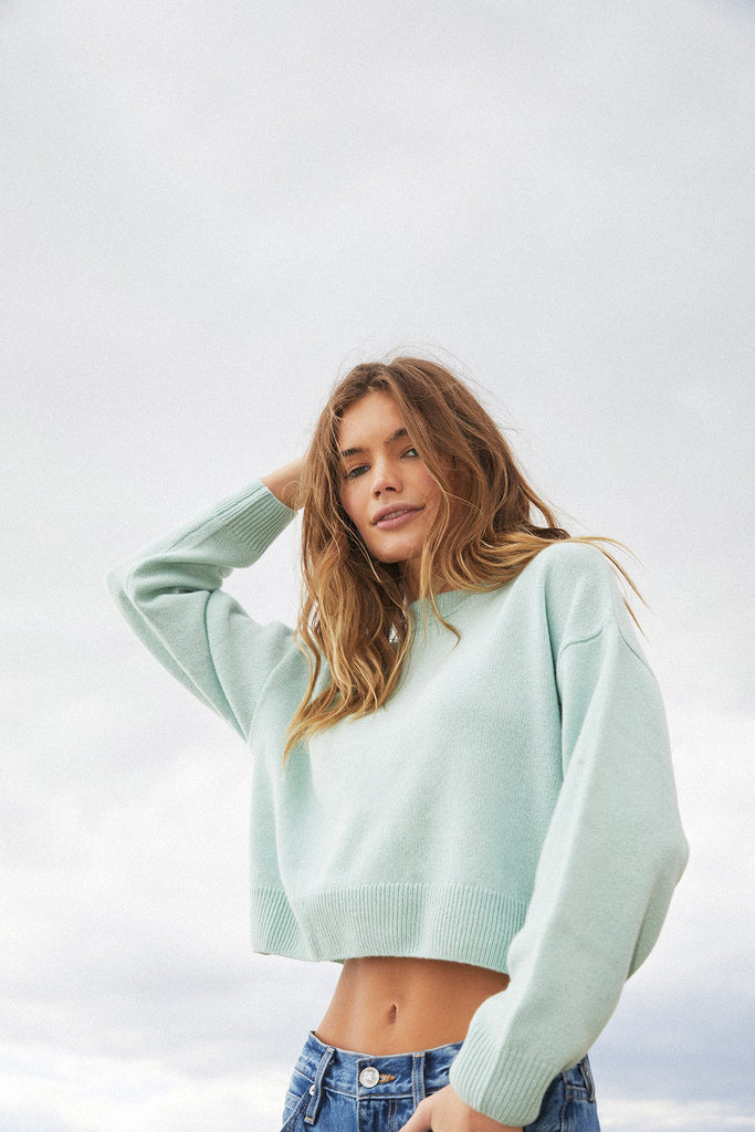 Madison Cashmere Sweater - Mint