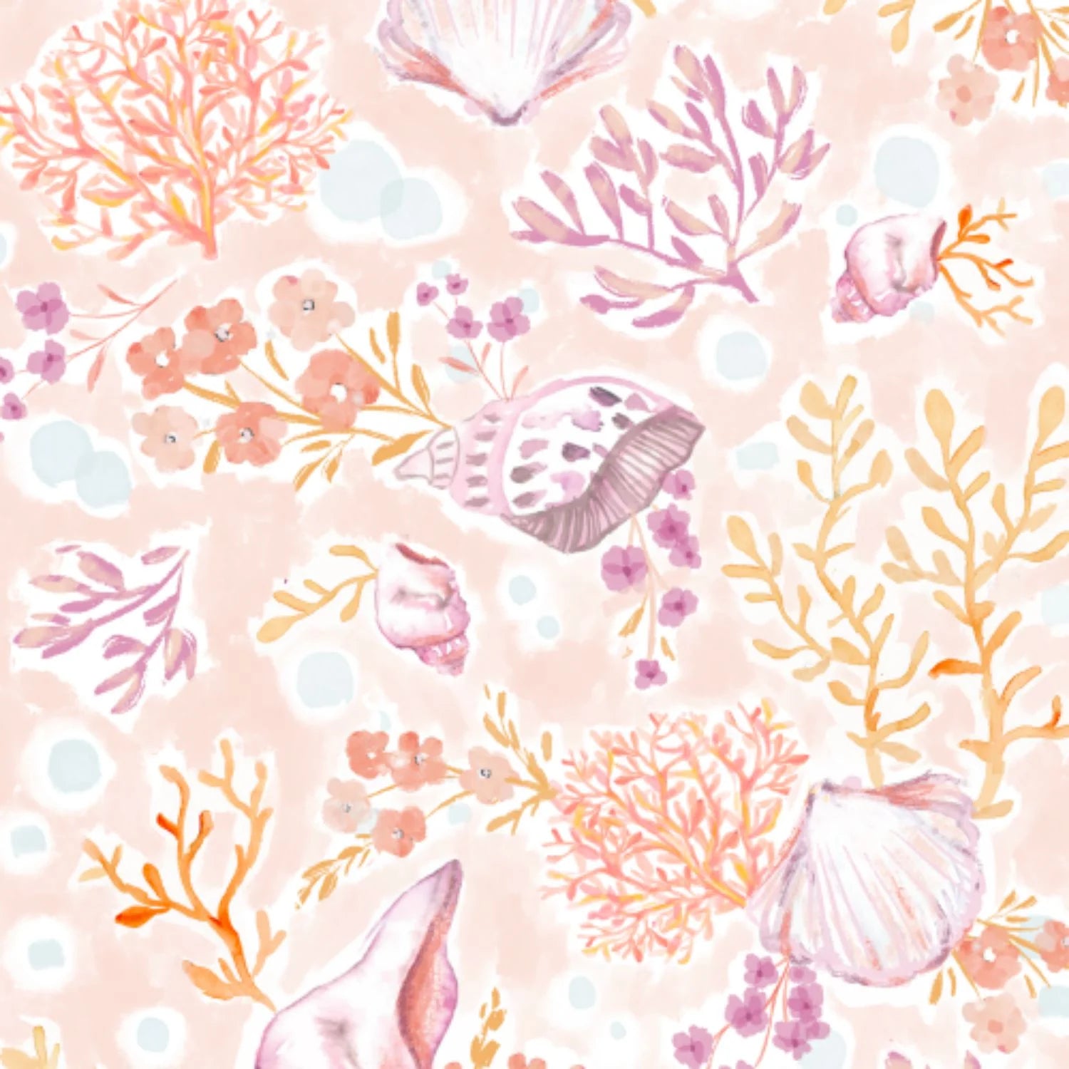 Coral Floral Tiered Dress
