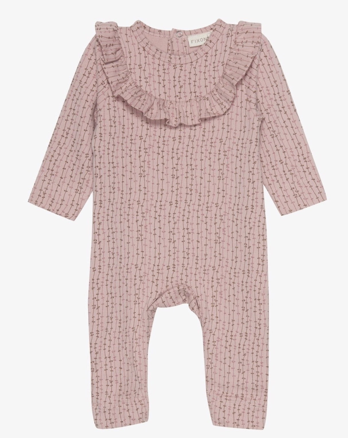 Long Sleeve Romper Sweat - Misty Rose