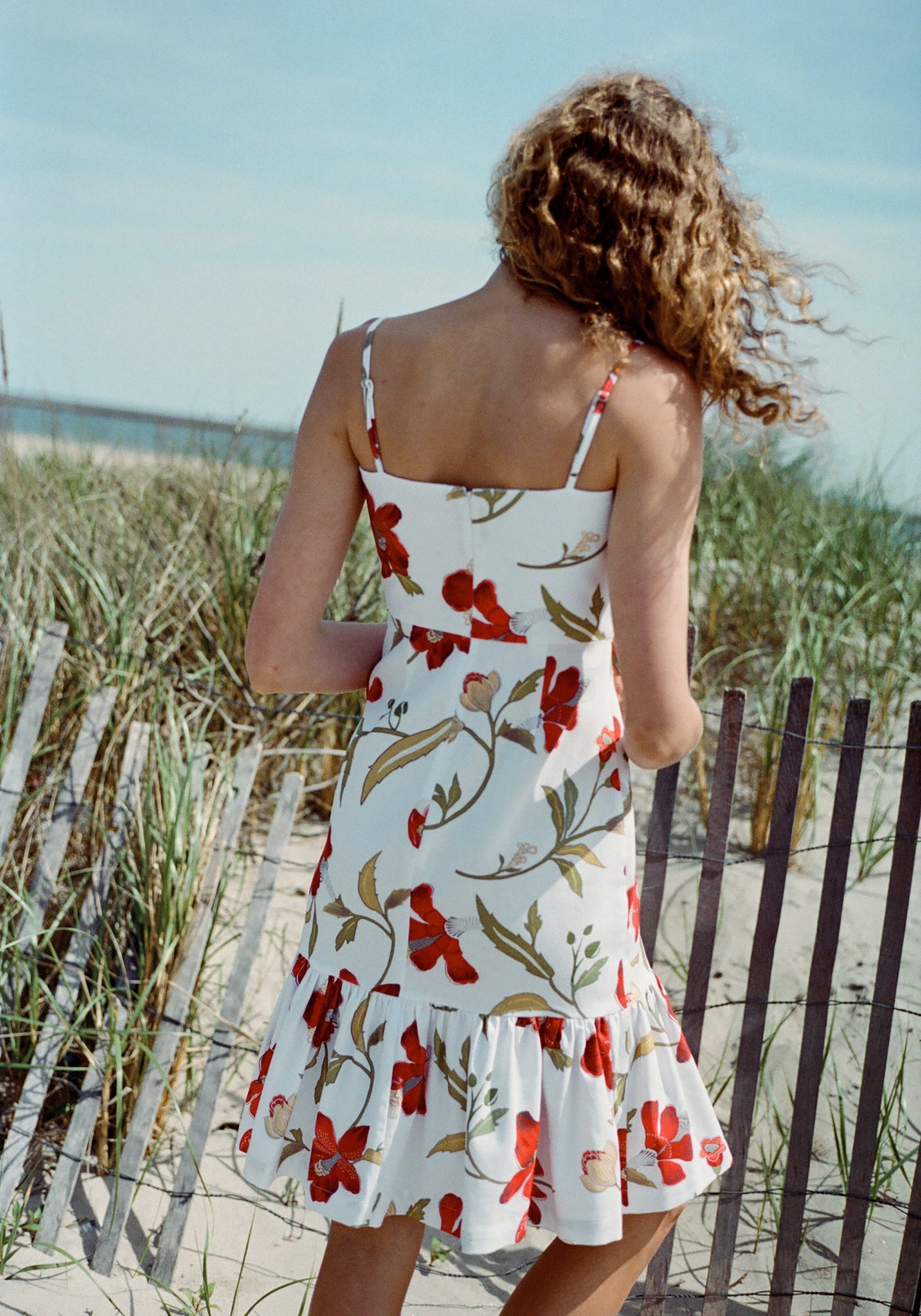 Georgia Dress - Red Hibiscus