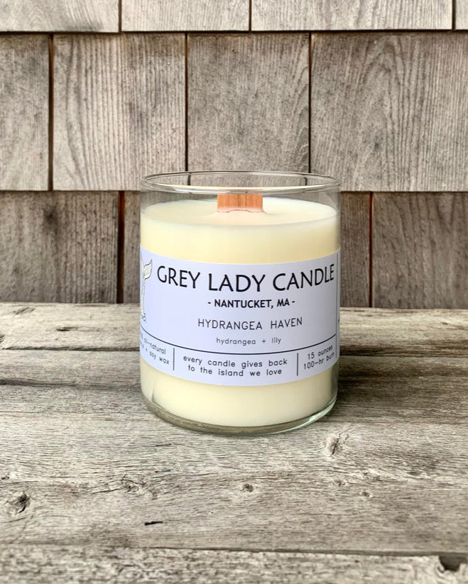 Grey Lady Candle - Hydrangea Haven