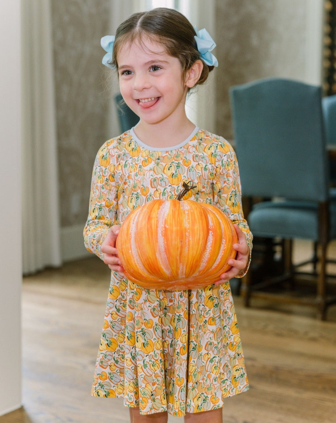 Twirl Dress - Harvest Pumpkins