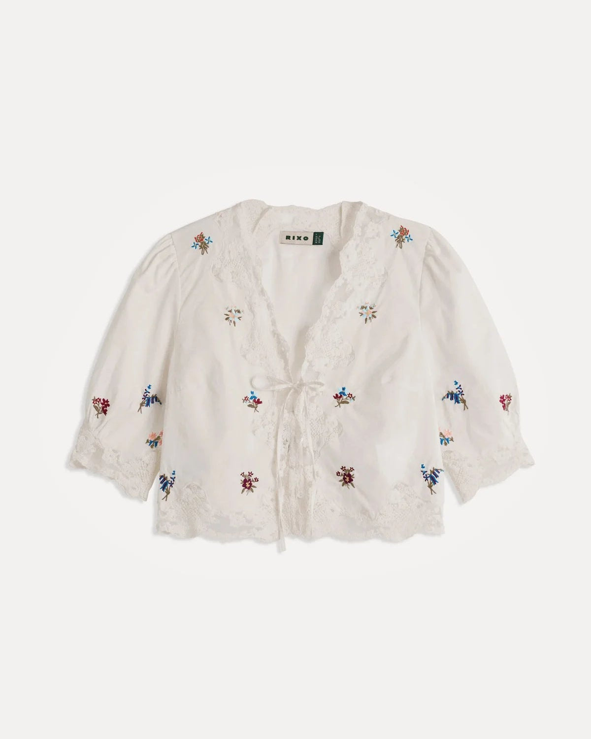 Ursula Top - Bud Embroidery Ivory
