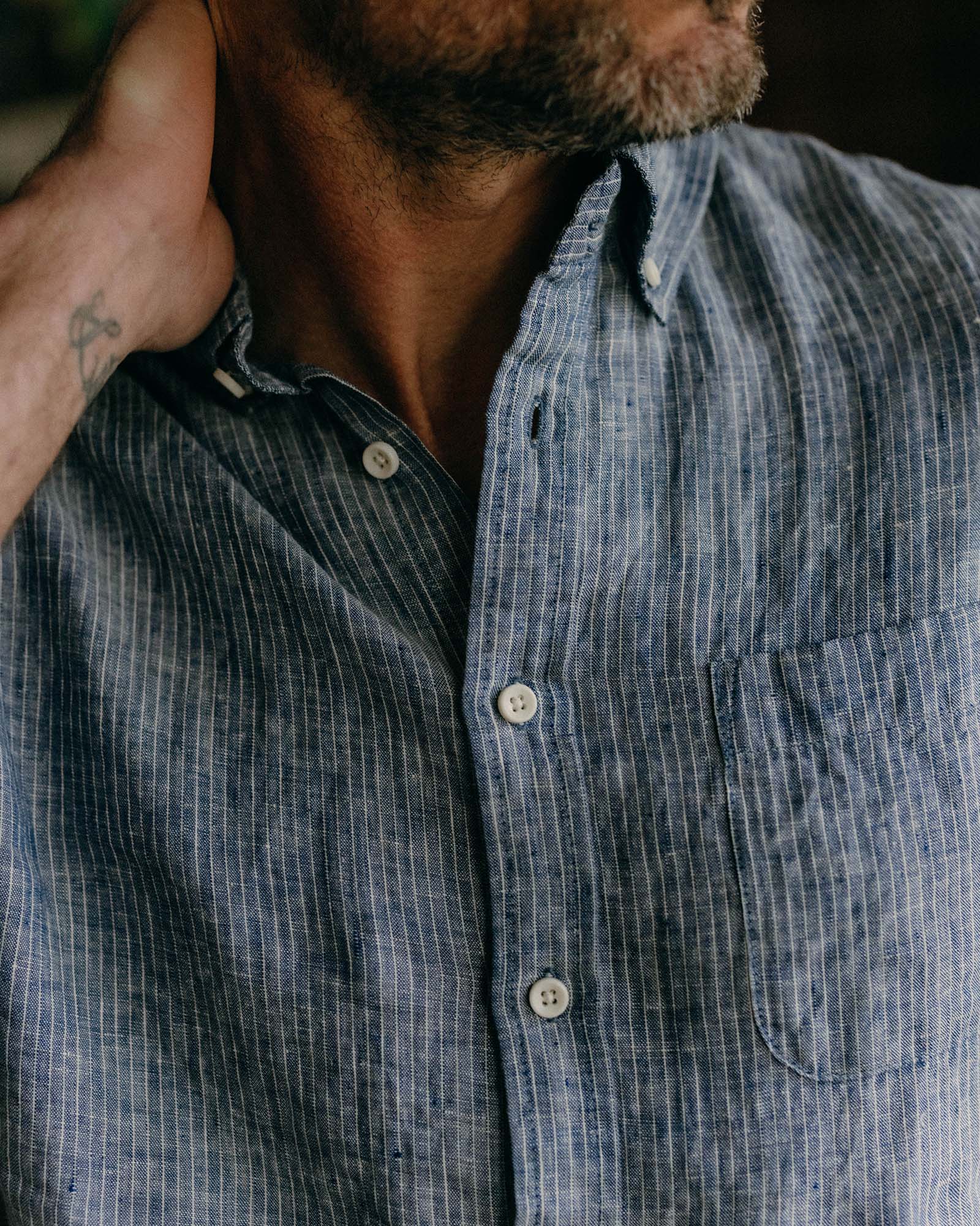 The Jack - Sky Stripe Linen