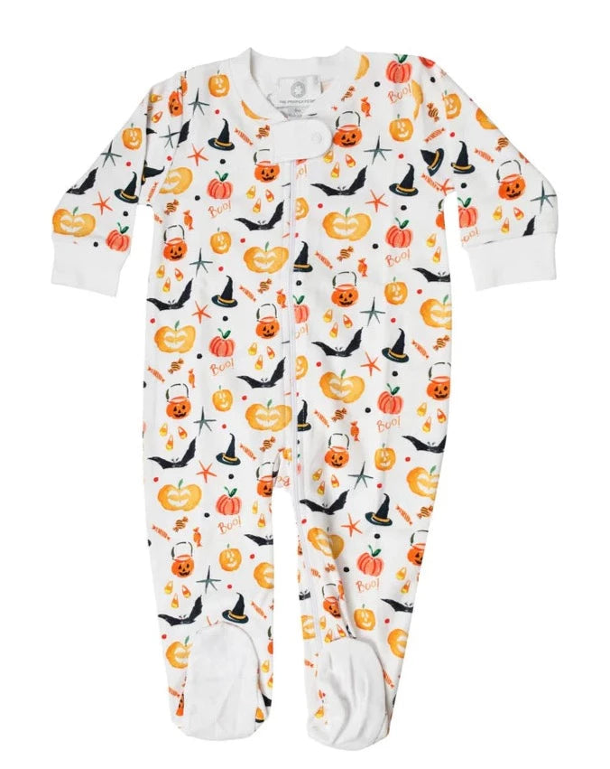 Boo Footed Zipper Pajama