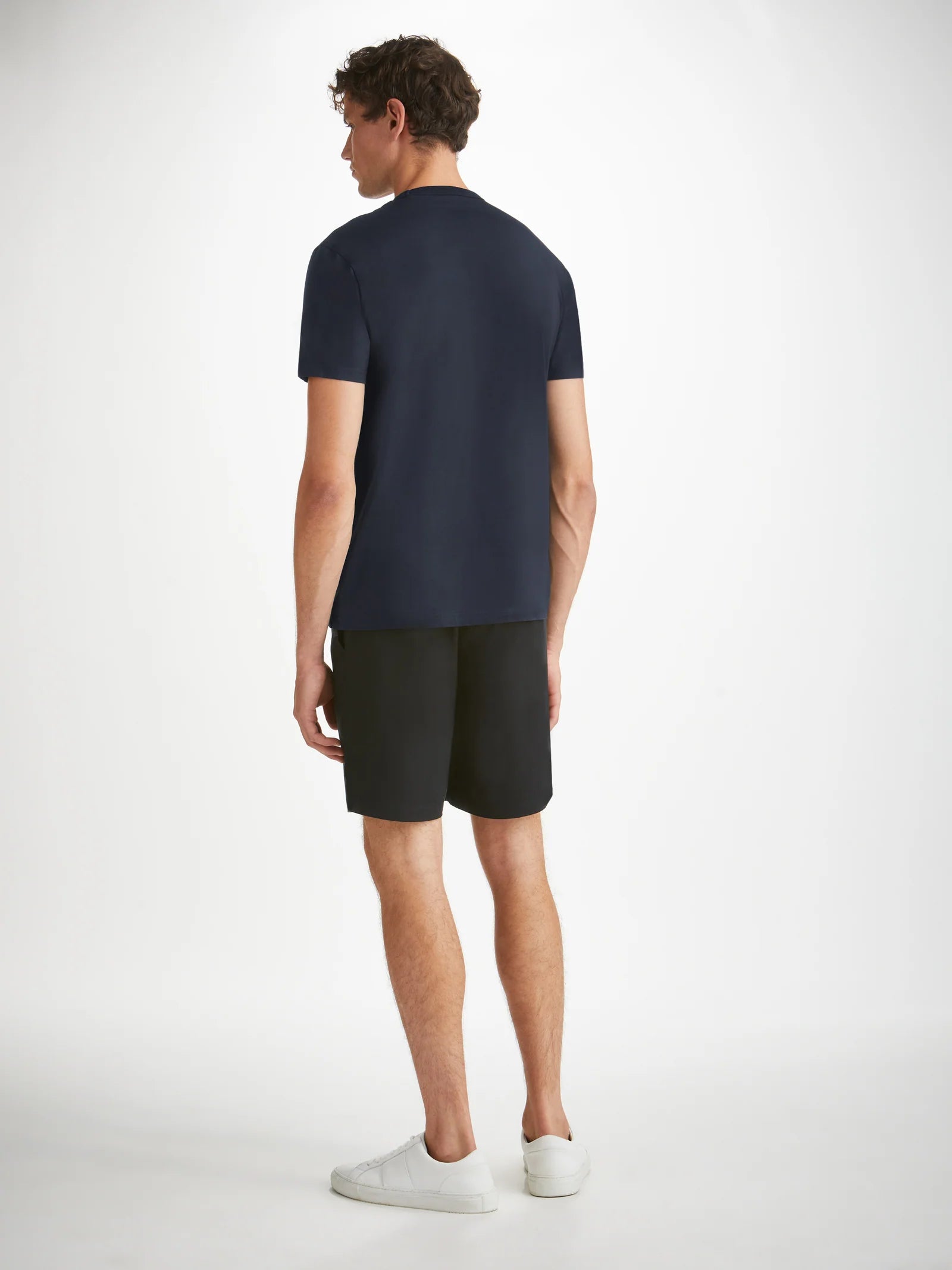 Barny Pima Cotton T-Shirt - Navy