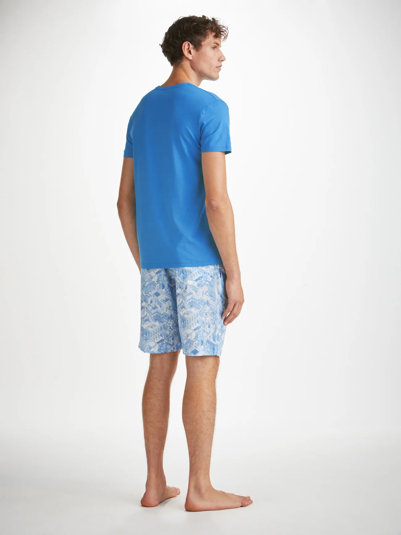 Basel Micro Modal Stretch T-Shirt - Azure Blue