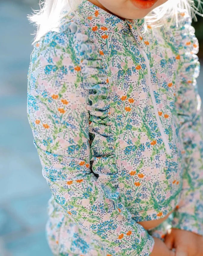 Coco Floral Girl Rash Guard Set