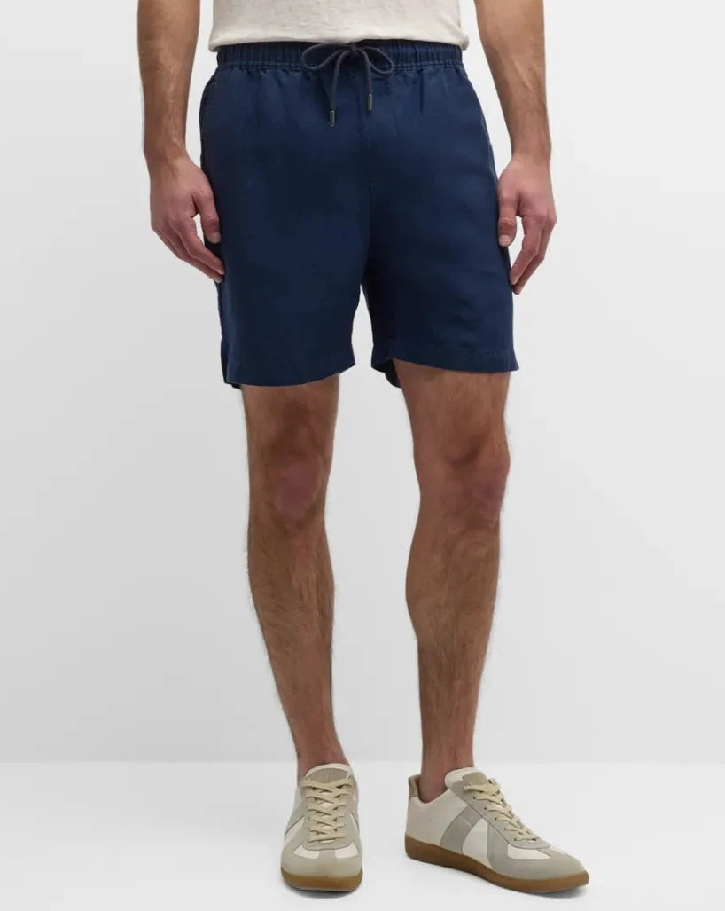 Air Linen Pull-On Shorts - Deep Navy