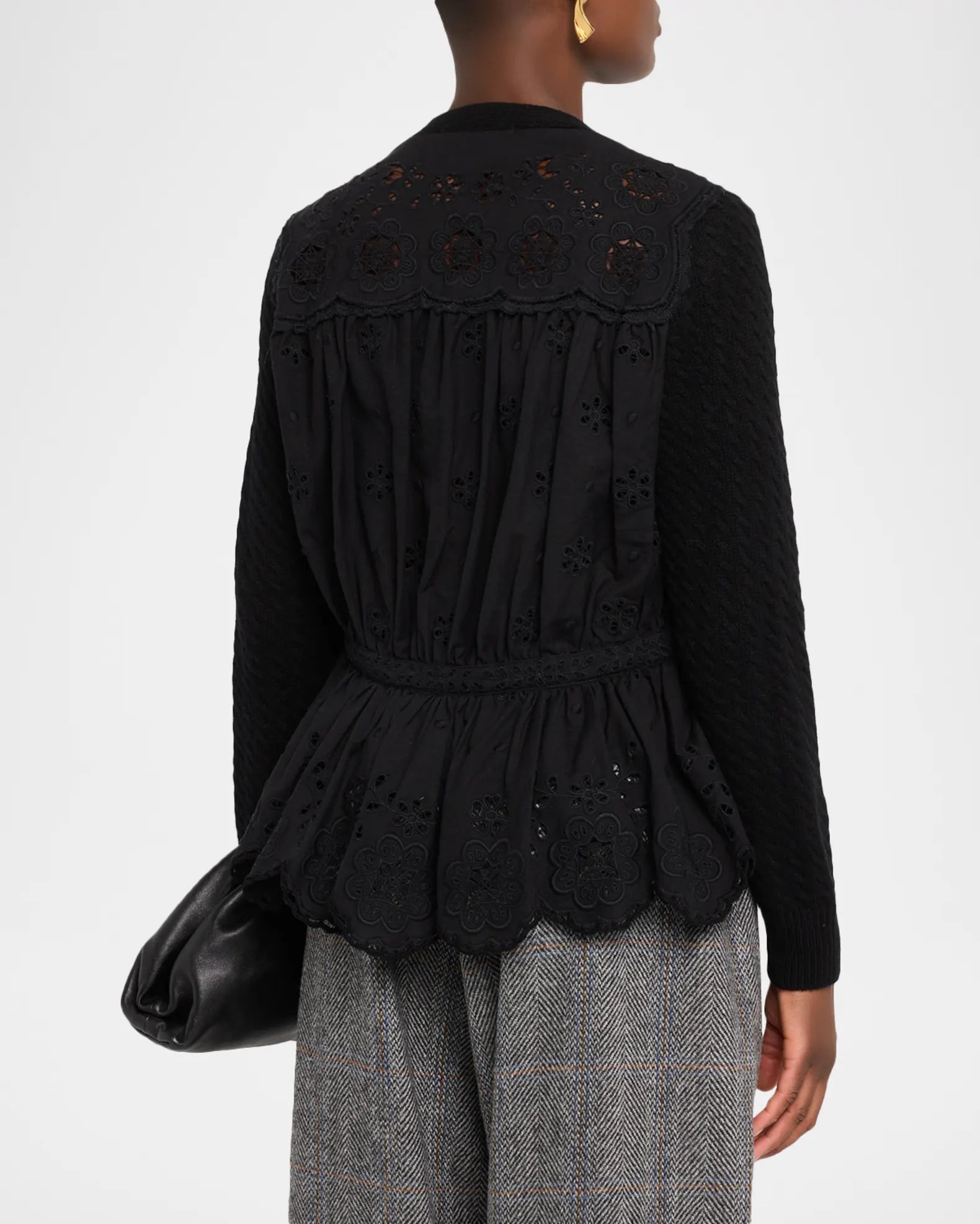Shanna Lace Cardigan - Black