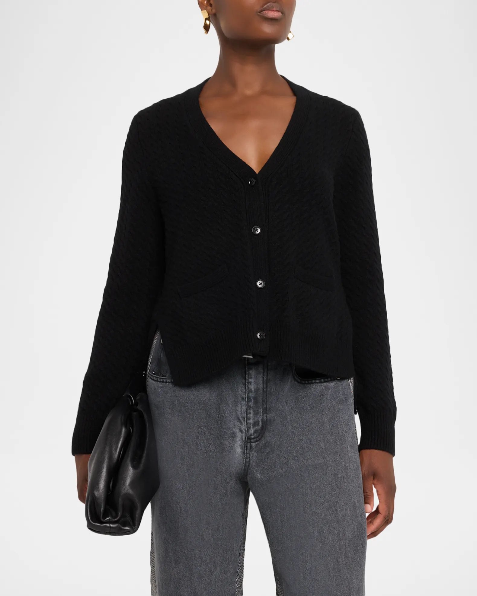 Shanna Lace Cardigan - Black