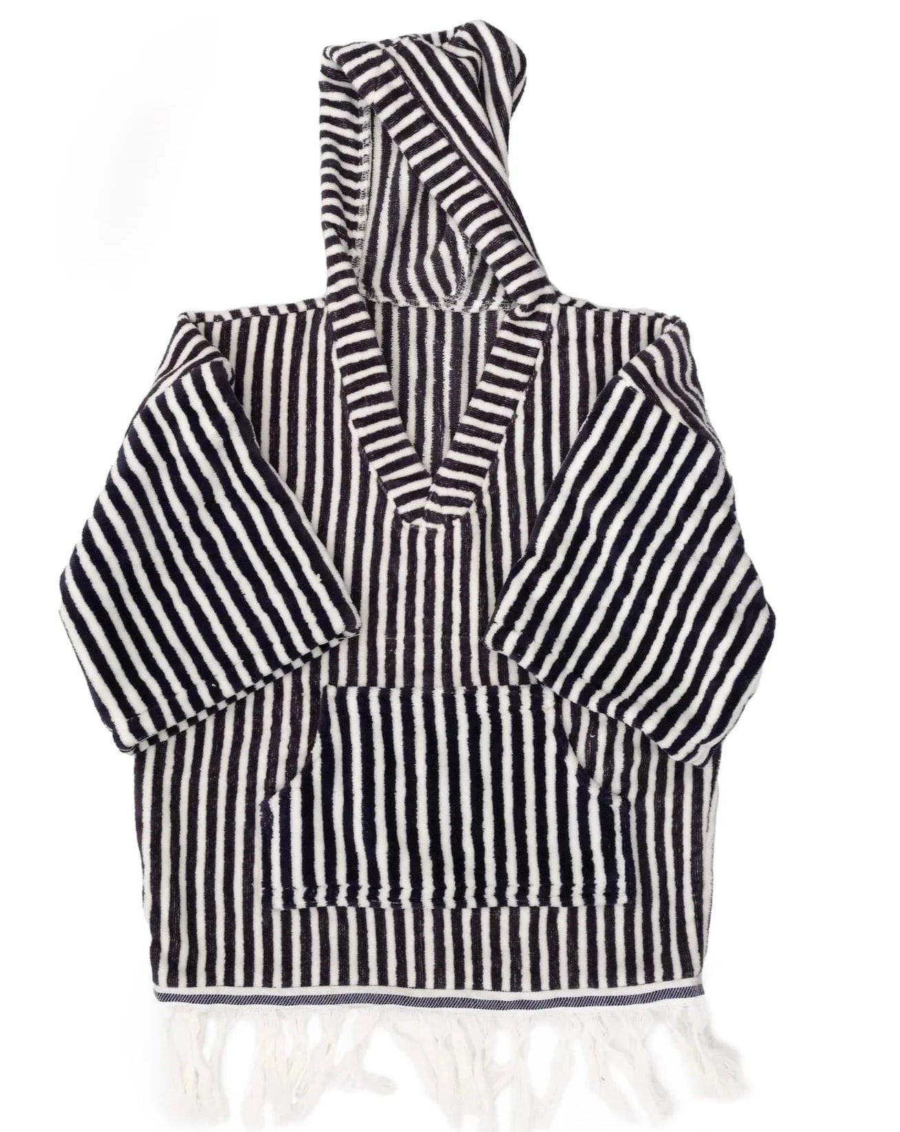 Mini Poncho - Lauren's Navy Stripe S/M