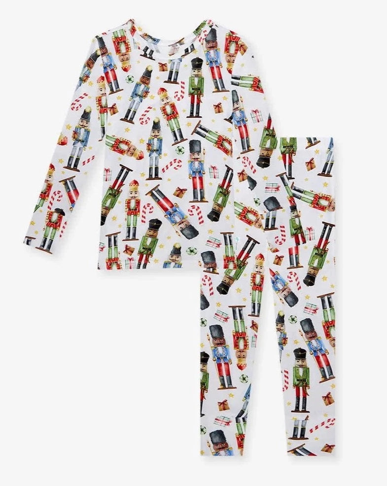 Posh Peanut Glitterville Colonel Nutcracker 3T Long good Sleeve Pajama Christmas Xmas