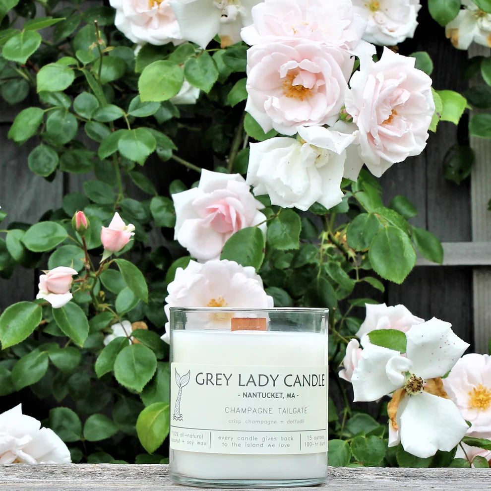Grey Lady Candle - Champagne Tailgate