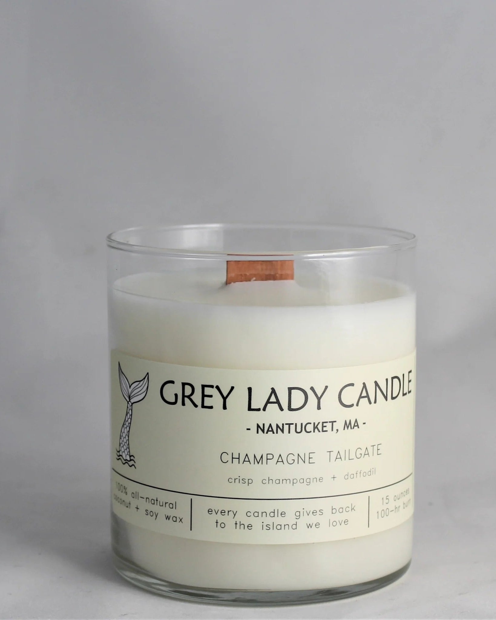 Grey Lady Candle - Champagne Tailgate