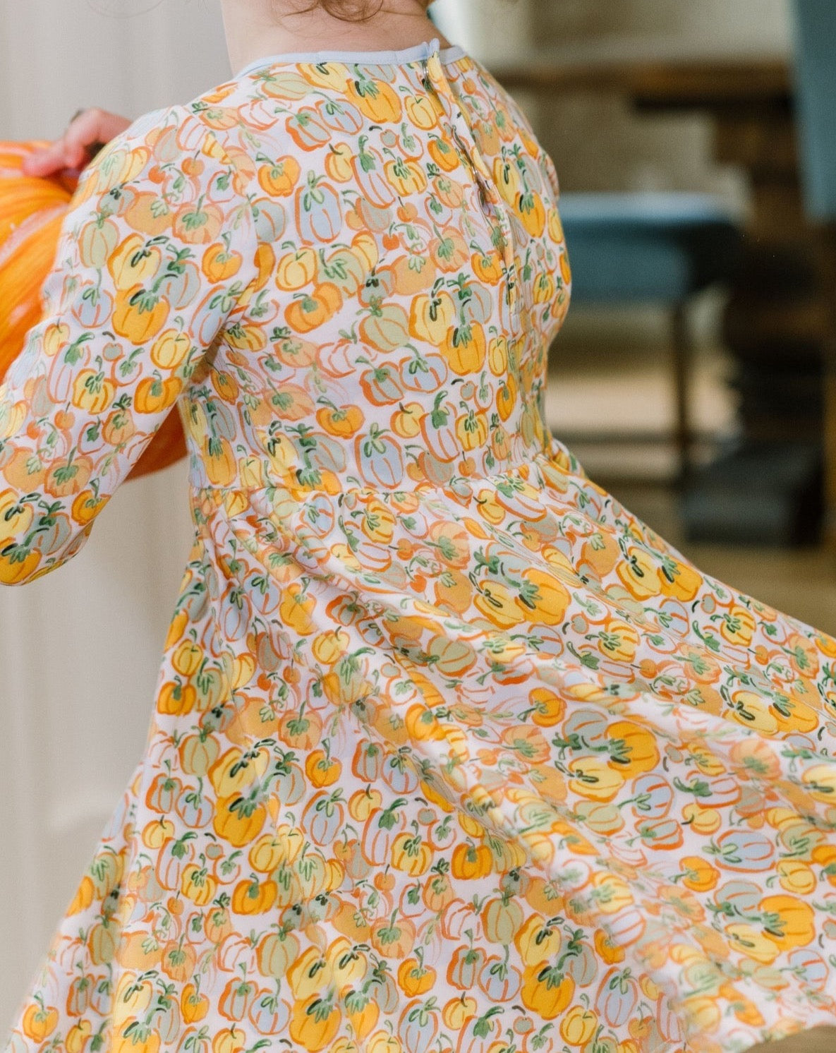 Twirl Dress - Harvest Pumpkins