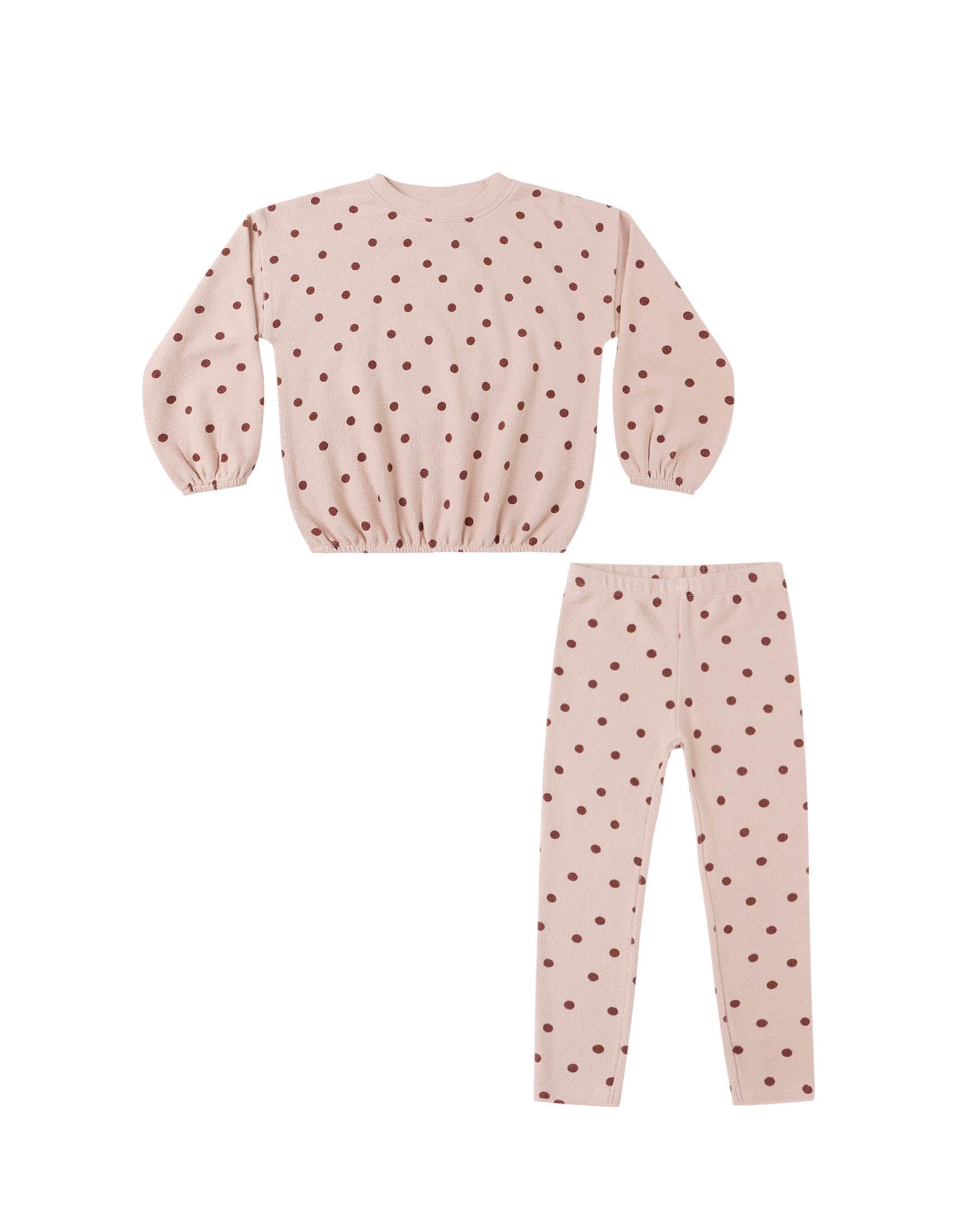 Spongy Knit Set - Blush