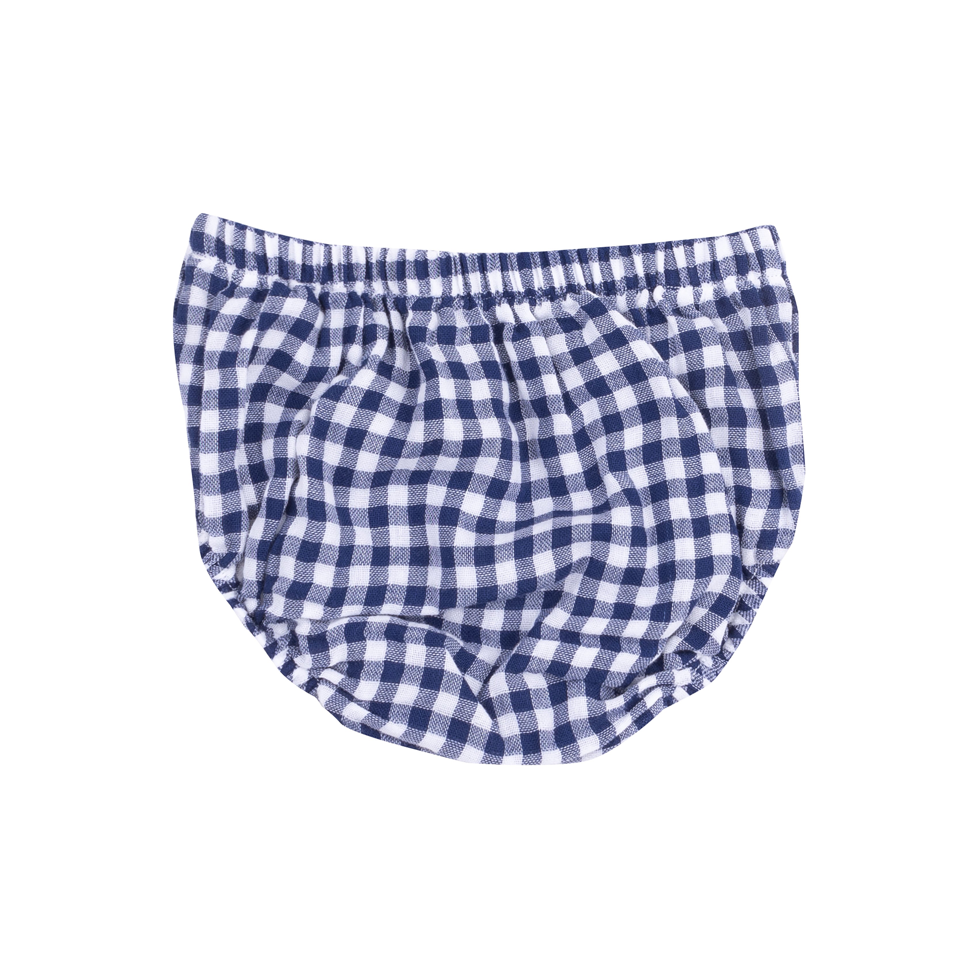 Twirly Sundress & Diaper Cover - Navy Gingham
