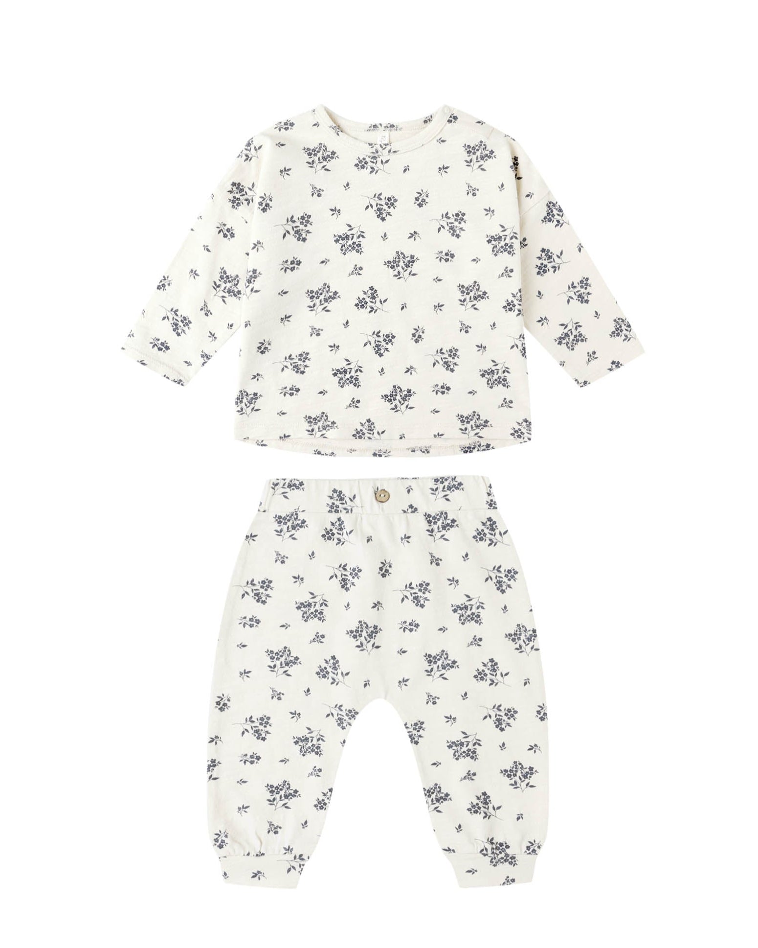 Tee + Pant Set - Blue Floral